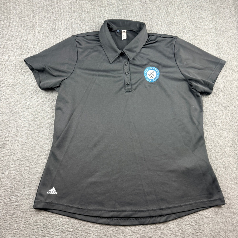 Adidas Primegreen Women's L‎ Black Short Sleeve Golf Polo Bentwater Golf Club